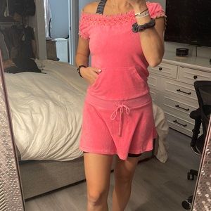 Juicy couture pink terry cloth dress